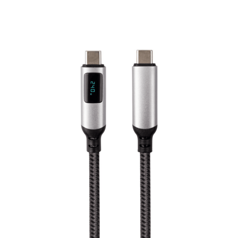 Cable USB 4 Tipo C a Tipo C con Pantalla Digital LED de Alta Velocidad para Datos y Carga de 100W/240W al por Mayor de Fábrica