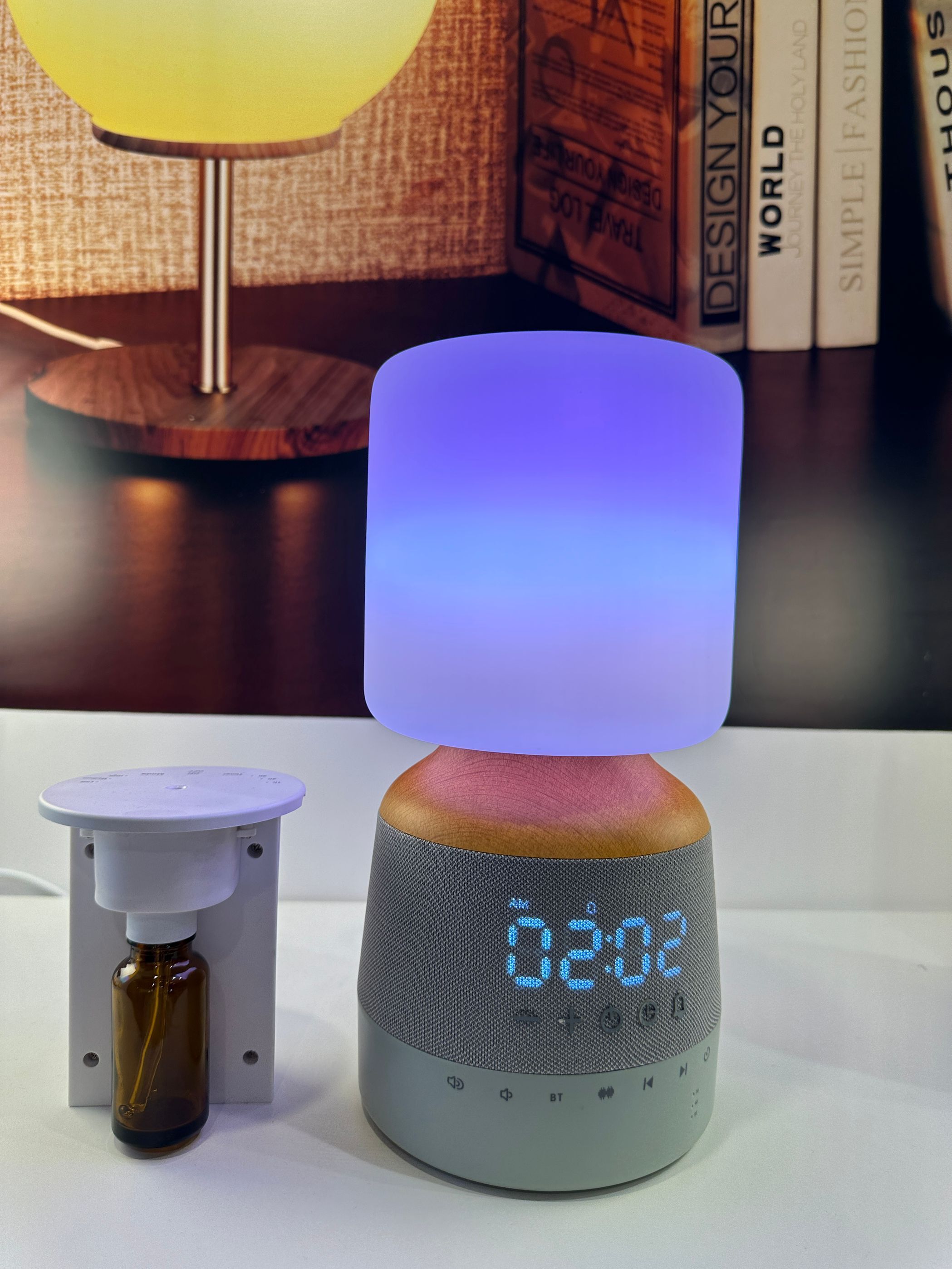 Buy Wholesale China Led Glass Lamps Sunrise Wake Up Light Alarm Clock ...