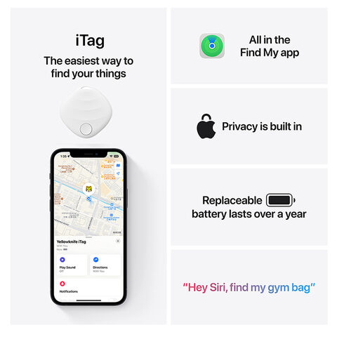 Key Finder Tag, Bluetooth Key Tracker Travailler avec Apple Find