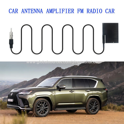 Antena magnética del coche de FM AM FM Antena telescópica del coche de la  radio del coche con la base magnética
