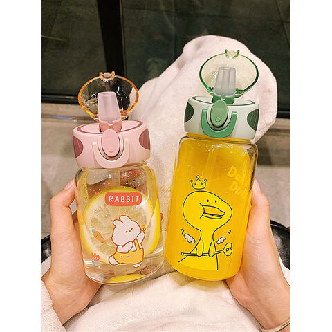 320ml Cute Kid Juice Mugs Wheat PP Juice Cup Water Drink Bottle