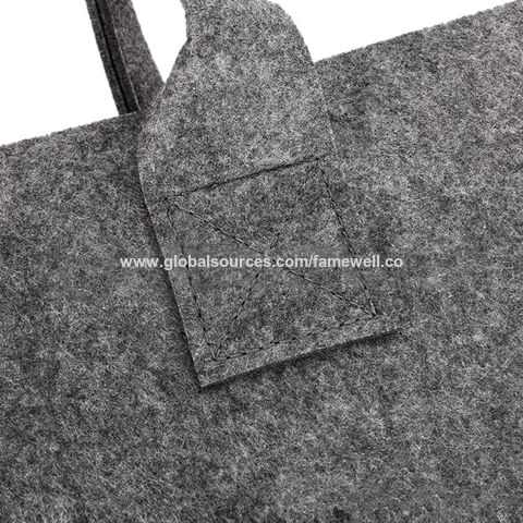 Bolso de compras de fieltro barato para mujer, bolso de mano de fieltro para compras, bolso de regalo