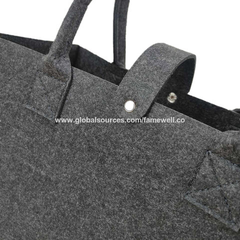 Bolso de compras de fieltro barato para mujer, bolso de mano de fieltro para compras, bolso de regalo