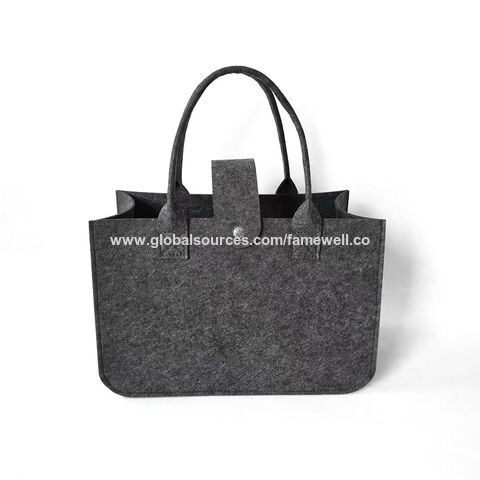 Bolso de compras de fieltro barato para mujer, bolso de mano de fieltro para compras, bolso de regalo