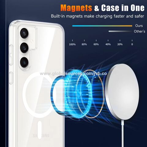 Buy Wholesale China For Samsung S24 Crystal Tpu+acrylic Anti-shock Clear  Magnetic Mobile Phone Case For Samsung Galaxy S24 S24 Plus S24 Ultra S23  S23u & Hign Transparent Tpu Pc Magnetic Case at