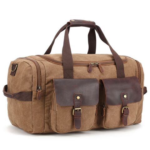 Sac De Voyage Homme Cuir Toile Sac Weekend Femme Grande Capacité Sac De  Sport Sac Fourre-Tout Unisex Pour Randonnée Camping [u2014]