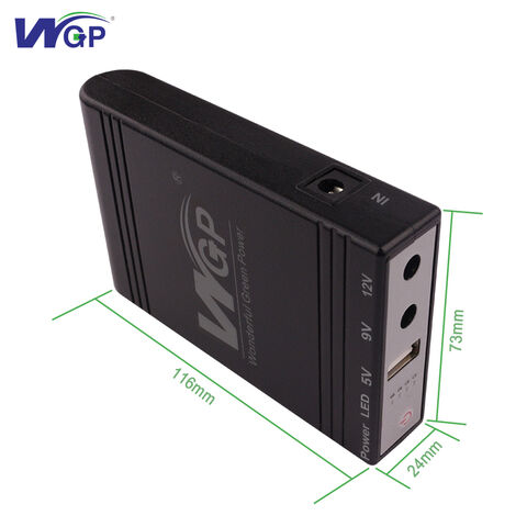 Batterie de secours Mini UPS 5V, 9V, 12V, pour WiFi, routeur
