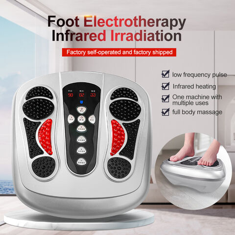 Masajeador de pies con vibración, múltiples relajaciones y alivio del  dolor, acupresión giratoria, dispositivo eléctrico de circulación de pies  con