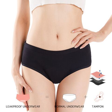 Menstruales Bragas 4-Layer Organic Cotton Leakproof Women Seamless Period  Panties - China Washable Underwear and Reusable Panties price