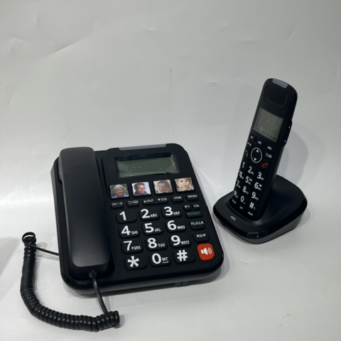 Téléphone sans fil avec répondeur sans fil, 1 à 4 mains, 2.4G