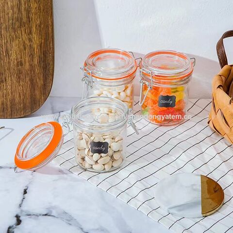 Borosilica Glass Jars With Stainless Steel Lid Home Storage Bottles  Container Kitchen Spice Sealed Bulk Candy Mason Jar - Storage Bottles & Jars  - AliExpress