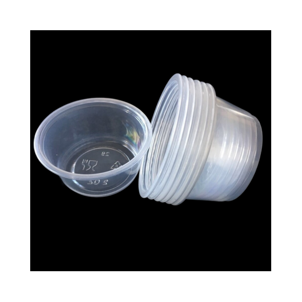 Buy Wholesale China [2 Oz] Clear Disposable Plastic Portion Cups With  Leakproof Lids Jello Shot Cups Condiment And Dipping Sauce Cups Reusable  Cup & Reusable Disposable Cups at USD 0.0049