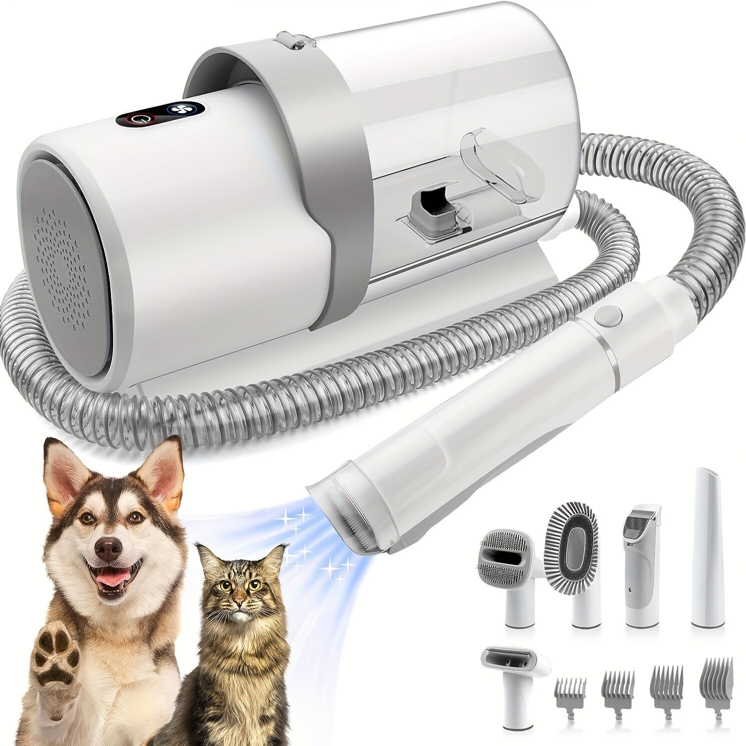 Picture of Lovepaw Hot Sale Profesional 7 In 1 Pet Grooming Kit Vacuum Cleaner For ...