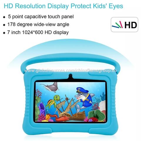 Tablette éducative pour enfants, 2022 Nouvel ordinateur de 7 pouces avec  caméras, écran Ips protège la vue