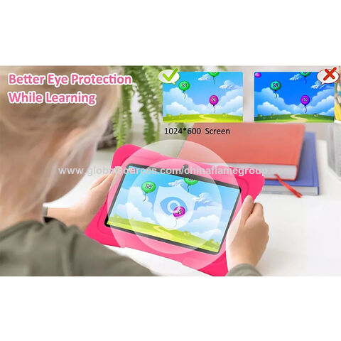 ② Veidoo Andriod Tablet enfants 16GB tablette rose + housse