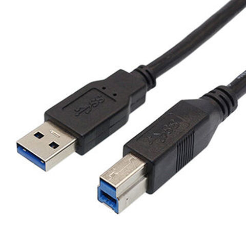 USB Printer Cable, v3.0, Blue, Type A to B Male, 6ft