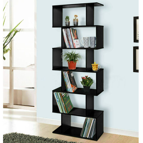 6-Tier Corner Shelf, Narrow Etagere Bookshelf Storage RackWhite