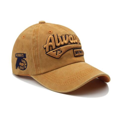 Casquettes de baseball brodées pour hommes et femmes, sports de plein air, chapeaux de soleil, casquettes de baseball lavées