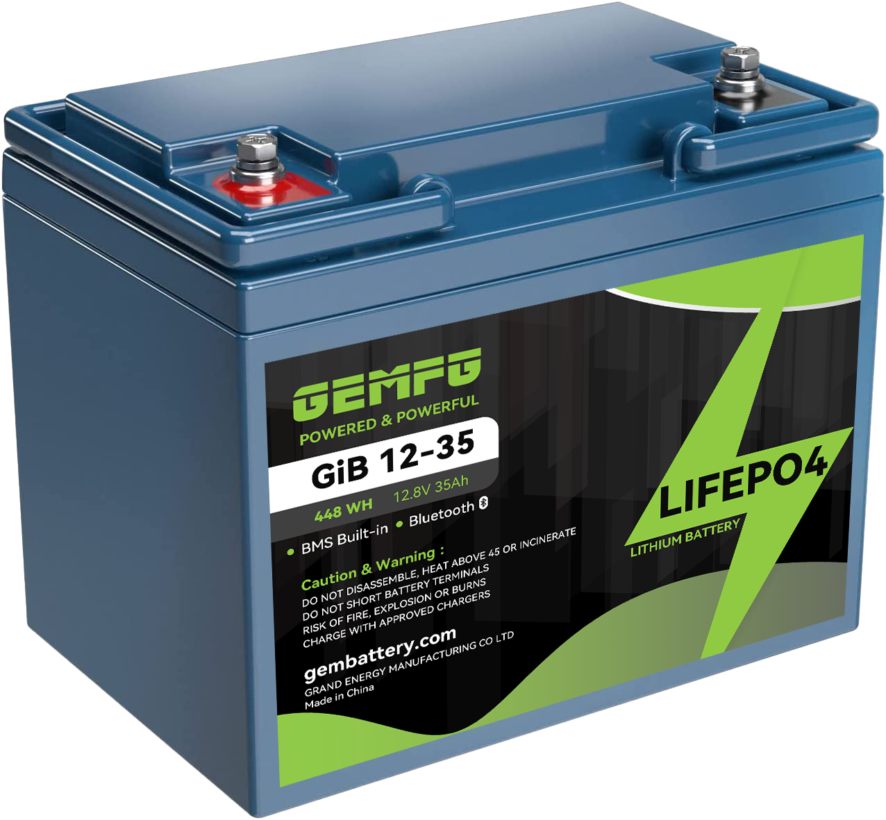 Buy Wholesale China Gem Oem 12v35ah Lifepo4 Li Ion Battery For Energy  Storage System/ups System & Lithium Iron Battery at USD 12