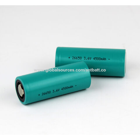 26650A Li-Ion battery 3.6V - 3.7V with 4500mAh capacity and 15A discharge  current