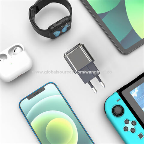 Charger Ponsel Cepat USB Type C PD 20W Warna Silver - Adaptor Charger Dinding Pintar untuk Handphone