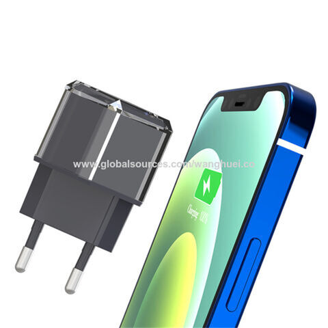 Charger Ponsel Cepat USB Type C PD 20W Warna Silver - Adaptor Charger Dinding Pintar untuk Handphone