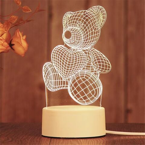 LED Night Light 3D Bureau sable mouvant multicolore