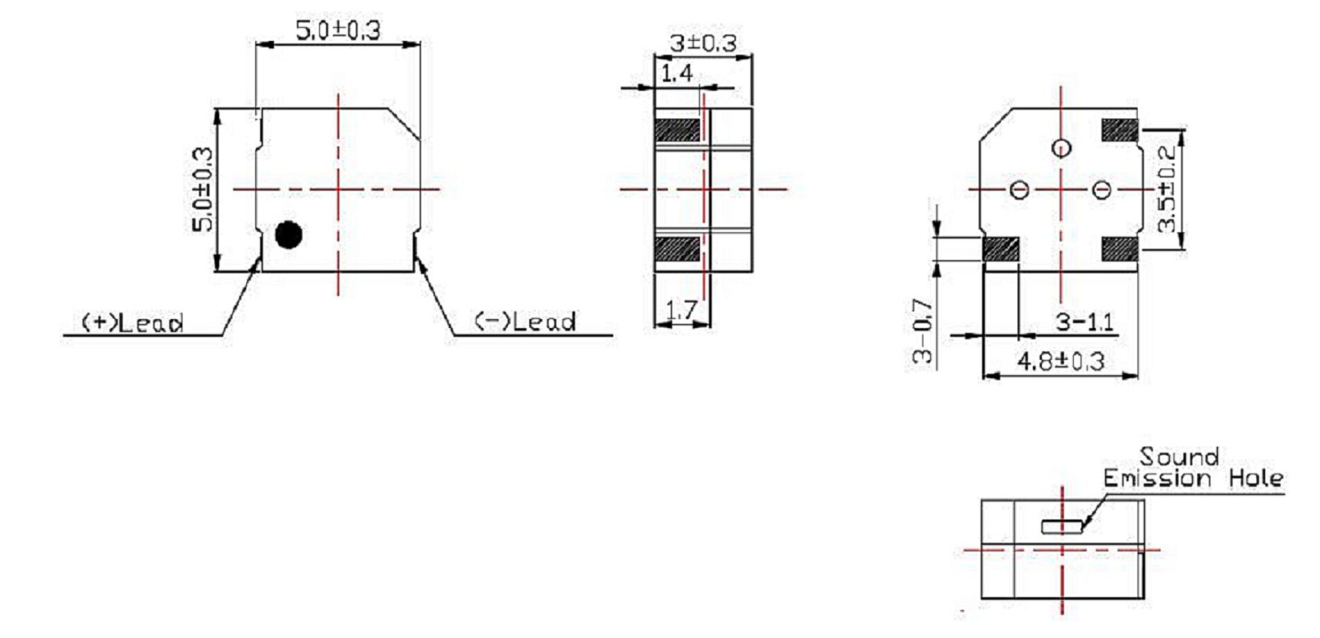 Round Panel Mount Buzzer Electromagnetic 3V 6V 12V