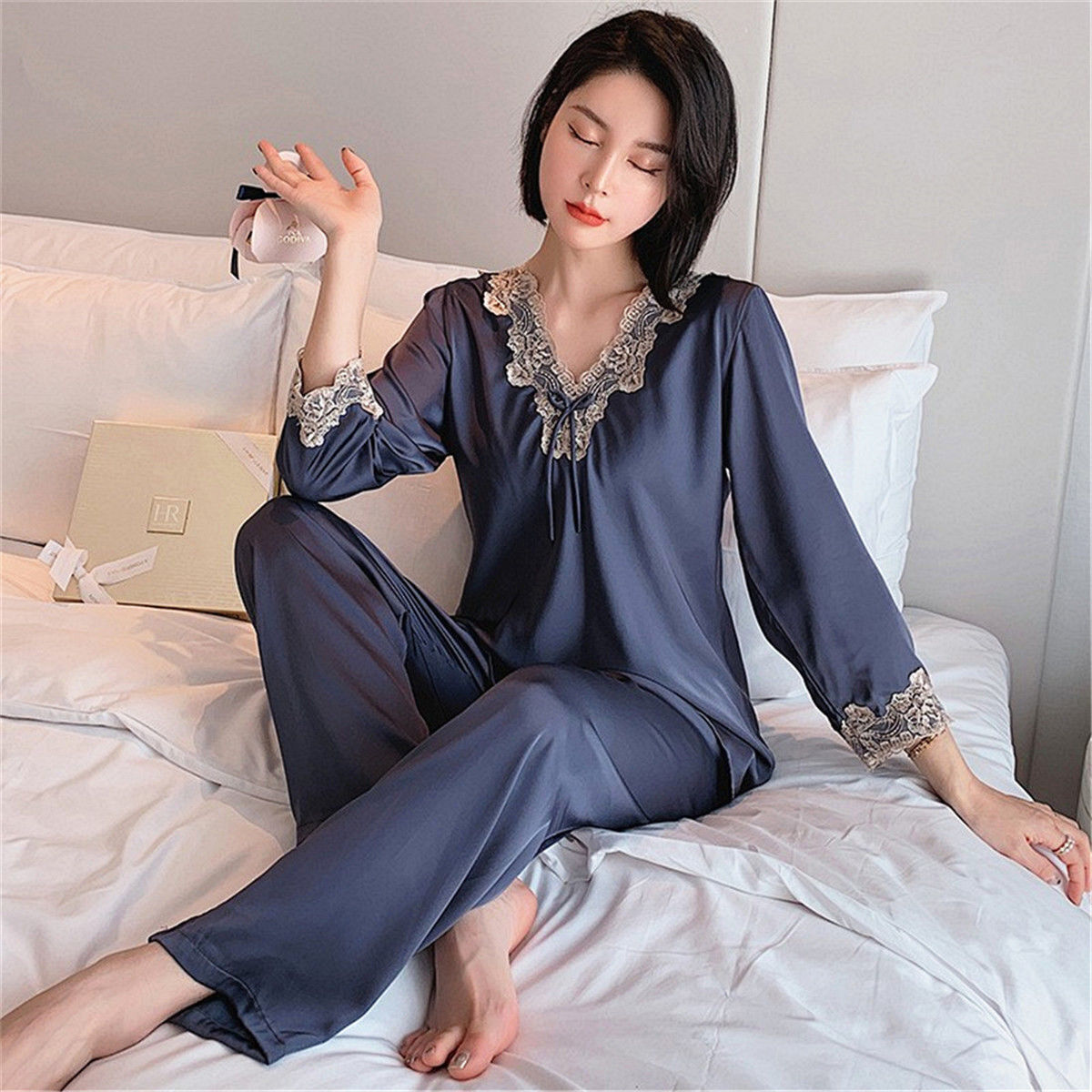 Buy Wholesale China Designer Sleep Wear Plus Size Sexy Nighties Pajamas For Women  Set Men's Sleepwear Cozy Pajama Set Ladies Nightwear Satin Sleepwear & Designer  Sleep Wear at USD 4.63