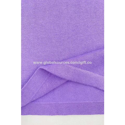 Sedex Damen Strickpullover Lila im Großhandel, Rundhals Baumwoll Strickware Designer Damenpullover