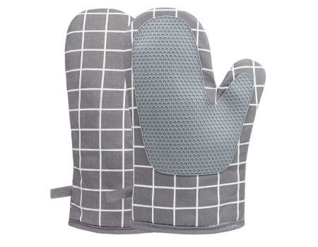 Oven Mitts and Potholders BBQ Gloves-Oven Mitts and Pot Holders with Recycled Infill Silicone supplier