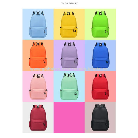 Buy China Wholesale Factory Custom Colorful Children Kids Book Backpack Primary School Bag For Girl Boy Plain Bag School Bag 2.8 Globalsources