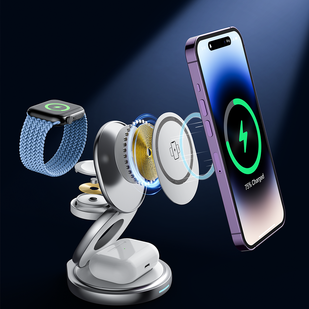 Buy Wholesale China Factory Price 360° 3 In 1 Fast Wireless Charger Stand Fast Charge For