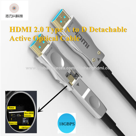 Micro HDMI Type D personnalisé pour taper un câble d'appareil