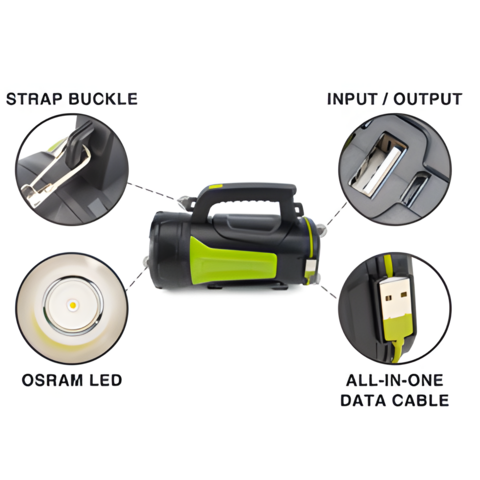 Lanterne à Main LED Super Lumineuse, Lampe De Poche Professionnelle  Multifonction étanche Super Lumineuse 6 Modes Pour L'extérieur Pour Le  Camping Pour La Chasse 