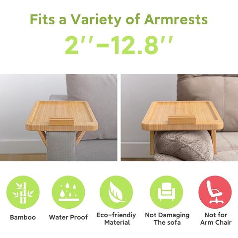 Kaufen Sie China Großhandels-Bambus Armlehne Tisch Sofa Clip Auf Beistell  Tisch Faltbare Couch-tablett Mit 360 ° Rotierender Telefon Halter und  Serviert Ablett Großhandelsanbietern zu einem Preis von 4.53 USD