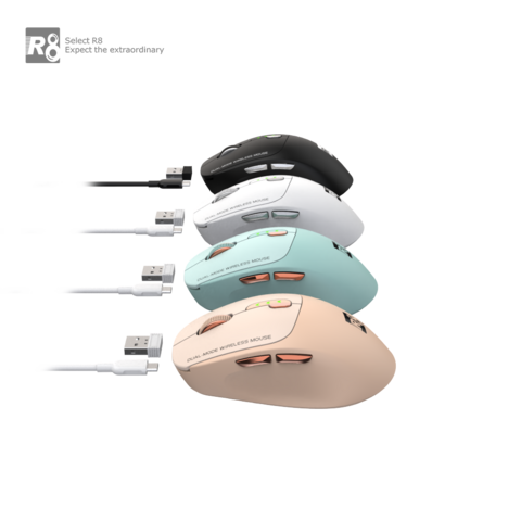 Nouveau en gros 2024 : Souris Gaming RGB Rechargeable sans Fil 6D 2.4G & Bluetooth
