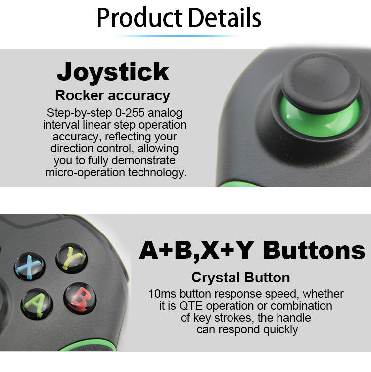 1 Pcs Classic Wired Joypad Controller For Xbox Controller For XBOX Gamepad  Retro Joystick Controle Black