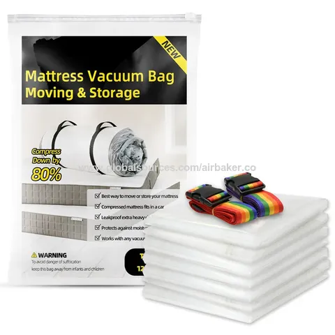 Buy Wholesale China Airbaker Giant Compressed Vacuum Reusable Storage Bag  Vacuum Pack Mattress Pad Storage Bag For Foam Queen Mattress & Vacuum  Storage Bag For Queen Mattress at USD 3.5