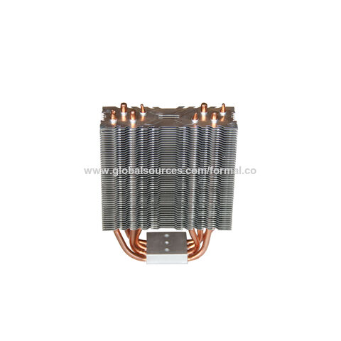 Dissipateur thermique doré haute puissance avec refroidissement par  ventilateur en aluminium pour