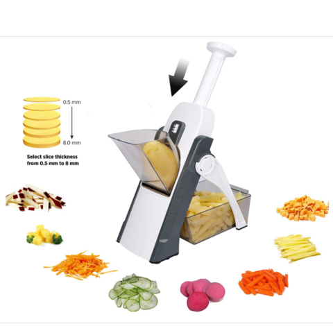 Manual Mandolin Vegetable Slicer Adjustable Thickness Food Chopper