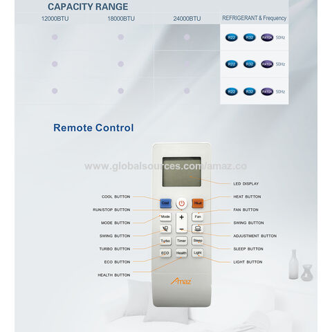 Fabricant Climatiseur Split Mural Non-Inverter 9000BTU/12000BTU/18000BTU/24000BTU Refroidissement et Chauffage