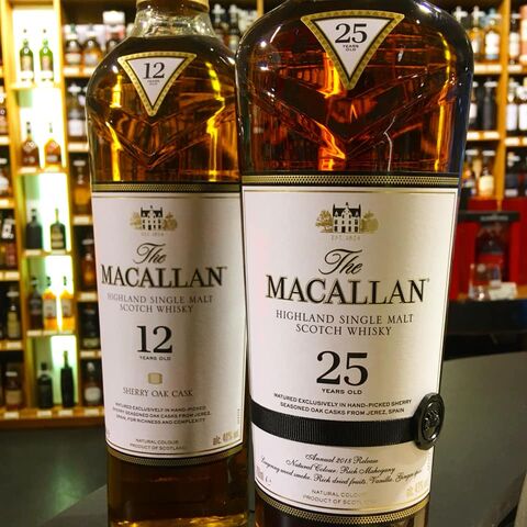 Le Macallan Sherry Oak 25 ans Whisky Single Malt 70cl