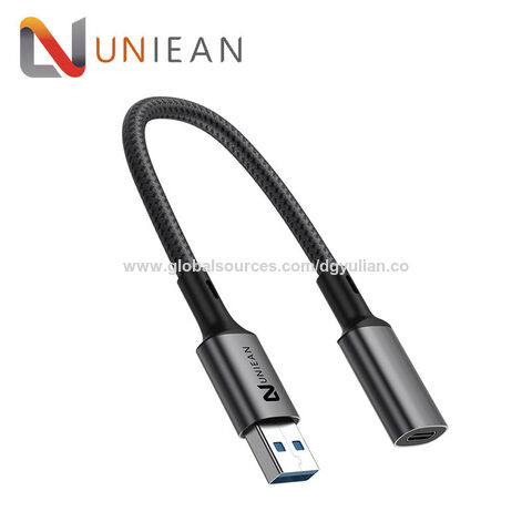Micro Mini USB vers Type C mâle vers mâle, coude USB 3.1, type C