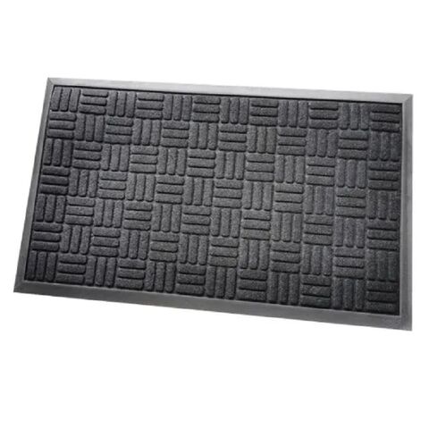 Doormat Hello Outdoors and Indoors, Non-Slip Dirt-Proof Doormat, Outdoor  Washable Doormat for Front Door, Entrance, Garden (45 x 75 cm, Black)