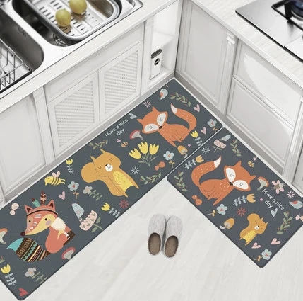 Factory Supply Oil-Proof PVC PU Foam Feet Standing Kitchen Floor Mat Water  Proof Household Use Non Slip Kitchen Bathroom Mat - China Absord Floor Rug  and Bathroom Rug price