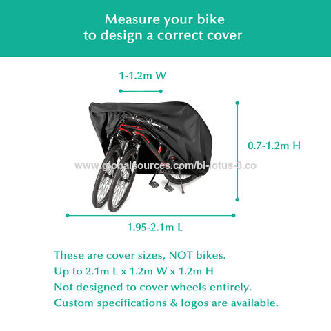 Housse Velo Exterieur Anti-UV Protection Poussière Résistant Impermeable  Pluie pour Vélo Bicyclette Cycle Scooter S