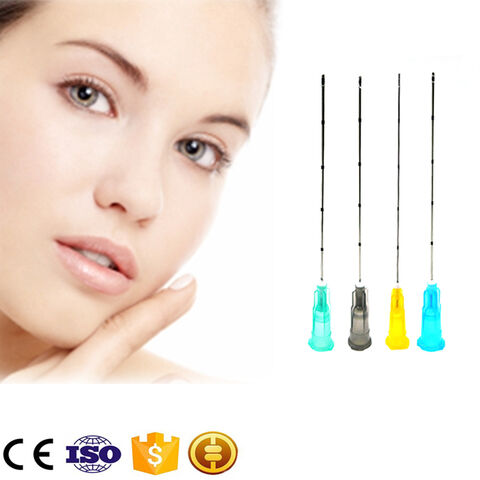 Cánula de punta roma con envío gratuito 2024, microcánula 27G 50mm para estética