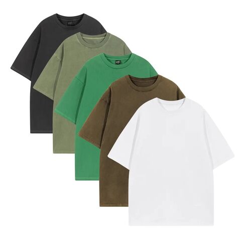 Camisetas de Diseñador con Logo Personalizado y MOQ Bajo, Lavado Ácido para Hombre, 100% Algodón, Manga Corta, Camisetas Deportivas para Correr