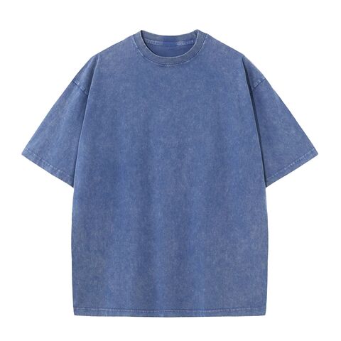 Camisetas de Diseñador con Logo Personalizado y MOQ Bajo, Lavado Ácido para Hombre, 100% Algodón, Manga Corta, Camisetas Deportivas para Correr